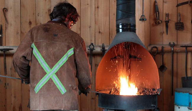 Forging Into the Past: Camp worker re-ignites a family tradition in blacksmithing