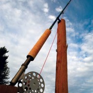 The World’s Largest Fly Rod:  A true community art project